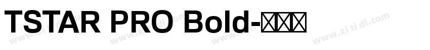 TSTAR PRO Bold字体转换
